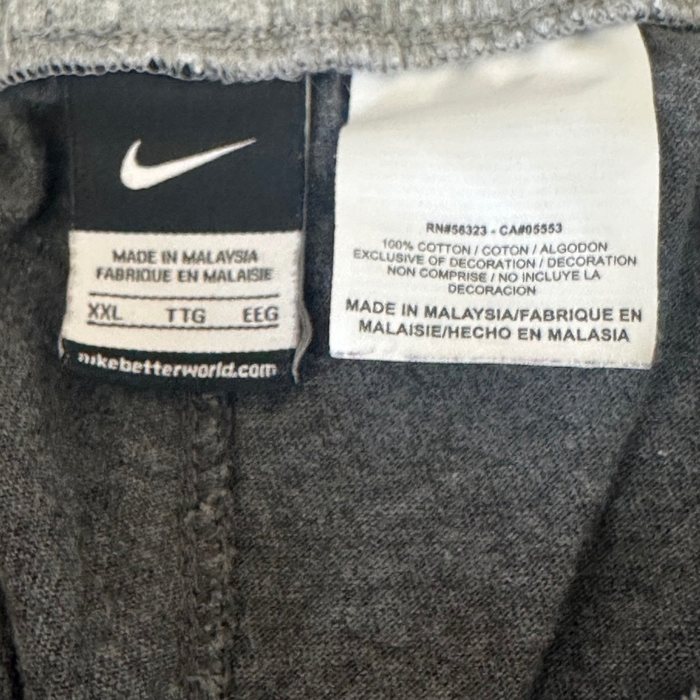 Nike Men's Charcoal Gray Sweatpants Joggers Athletic Comfy Lounge Wide Leg XXL - Picture 6 of 11
